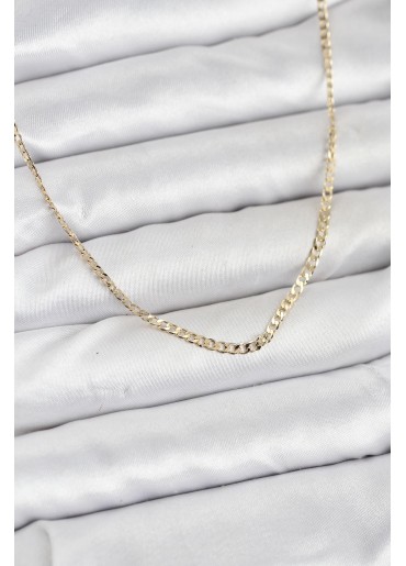 Erb CM 14K Gold Renk Pirinç Zincir Model Kadın Kolye