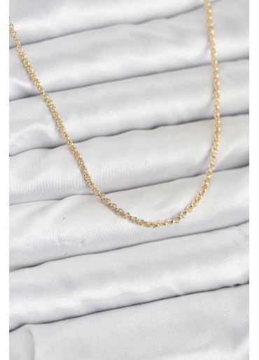 Erb CM 14K Gold Renk Halka Model 60 Cm Kadın Kolye