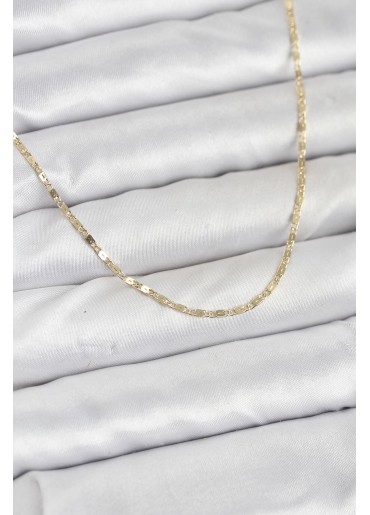 Erb CM 14K Gold Renk Ezme Zincir Model 60 Cm Kadın Kolye