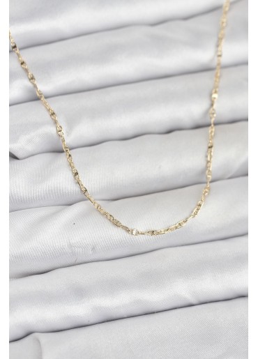 Erb CM 14K Gold Renk Gemici Zincir Model 60 Cm Kadın Kolye