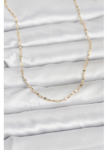 Erb CM 14K Gold Renk Gemici Zincir Model 60 Cm Kadın Kolye