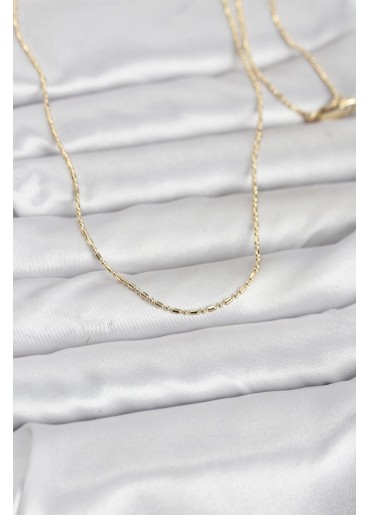 Erb CM 14K Gold Renk Parçalı Topçuk Model 60 Cm Kadın Kolye