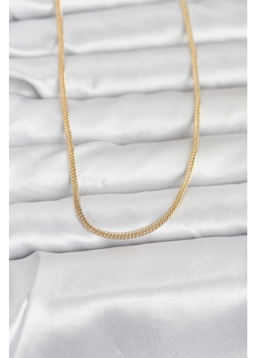 Erb CM 14K Gold Renk Dolgun Zincir Model 60 Cm Kadın Kolye