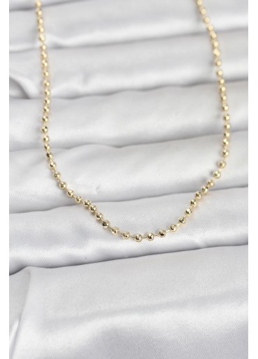 Erb CM 14K Gold Renk Top Zincirli Model 60 Cm Kadın Kolye