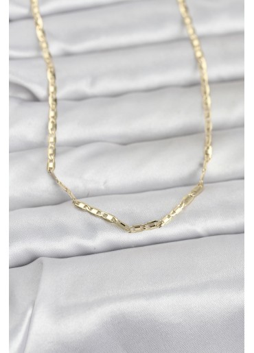 Erb CM 14K Gold Renk Gemici Zincir Model 60 Cm Kadın Kolye