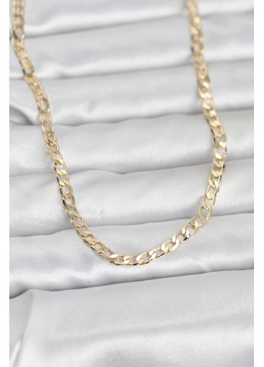 Erb CM 14K Gold Renk Zincir Model 60 Cm Kadın Kolye
