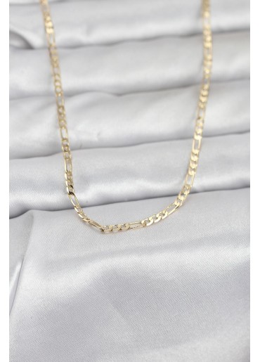 Erb CM 14K Gold Renk İnce Kuşgözü Zincir Model 60 Cm Kadın Kolye