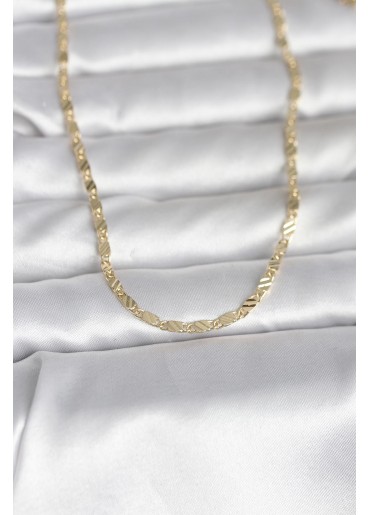 Erb CM 14K Gold Renk Çizgi Lazer Model 60 Cm Kadın Kolye