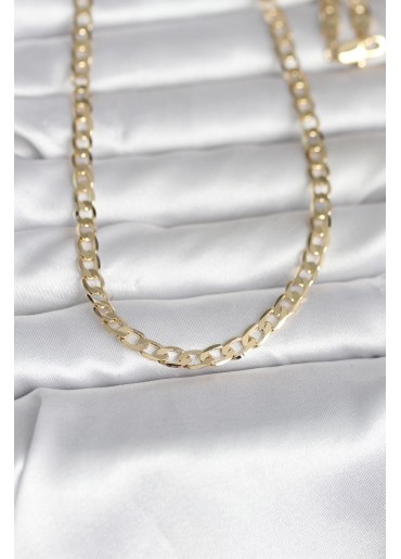 Erb CM 14K Gold Renk Kalın Zincir Model 60 Cm Kadın Kolye