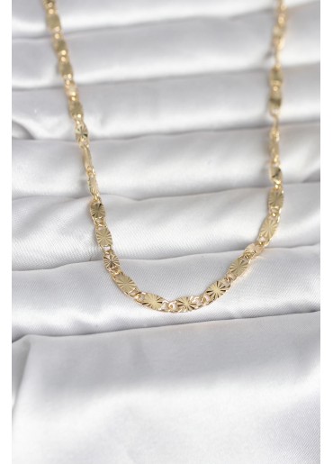 Erb CM 14K Gold Renk Lazer Model 45 Cm Kadın Kolye