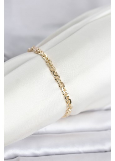Erb CM 14K Gold Renk Zincir Model Kadın Bileklik