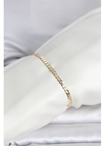 Erb CM 14K Gold Renk Zincirli Model Kadın Bileklik
