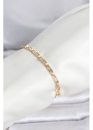 Erb CM 14K Gold Renk Geometrik Model Kadın Bileklik