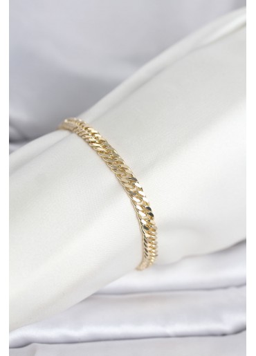 Erb CM 14K Gold Renk Kalın Zincir Model Kadın Bileklik