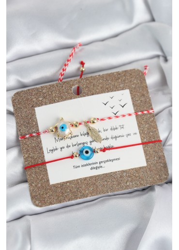 Erb Marteniçka Bileklik 2\'li Caretta Caretta Ve Nazarlı Model