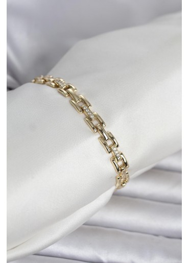 Erb Xuping Zincir Model Gold Renk Kadın Bileklik