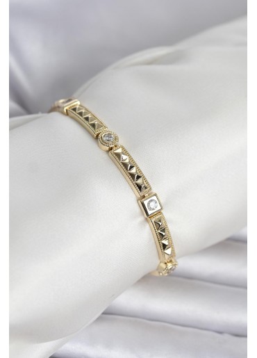 Erb Xuping Punta Model Gold Renk Kadın Bileklik