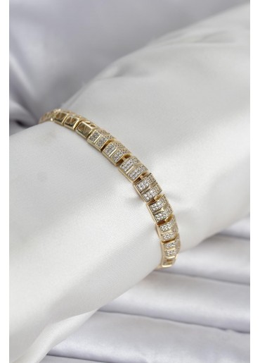 Erb Xuping Zirkon Taşlı Gold Renk Kadın Bileklik