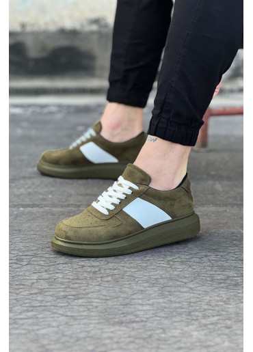 WG011 Haki Süet Erkek Casual Ayakkabı