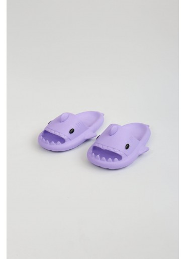  WG500 Köpekbalığı Mor Unisex Tam Ortopedik Terlik Shark Slides