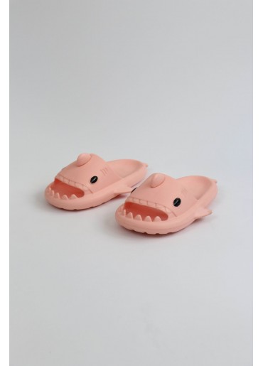 WG500 Köpekbalığı Pembe Unisex Tam Ortopedik Terlik Shark Slides