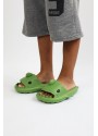  WG500 Köpekbalığı Haki Unisex Tam Ortopedik Terlik Shark Slides 