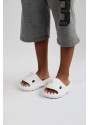 WG500 Köpekbalığı Beyaz Unisex Tam Ortopedik Terlik Shark Slides Cocuk