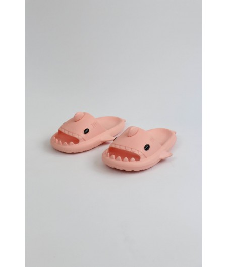  WG500 Köpekbalığı Pembe Unisex Tam Ortopedik Terlik Shark Slides