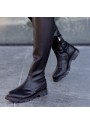 Iyan Siyah Cilt Çorap Çizme