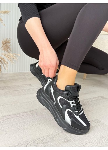 Cata Siyah Cilt Beyaz Detaylı Spor Ayakkabı