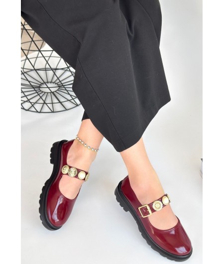 Okira Bordo Rugan Oxford Ayakkabı