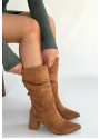 Titen Taba Süet Körüklü Çizme