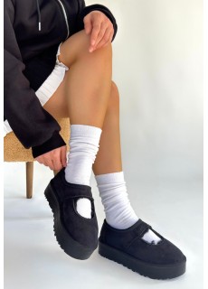 Carren Siyah Süet Bot