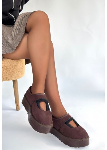 Carren Kahverengi Süet Bot