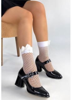 Weys Siyah Rugan Topuklu Ayakkabı