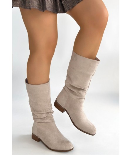 Plod Bej Süet Çizme