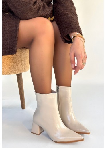 Mosy Bej Rugan Topuklu Bot