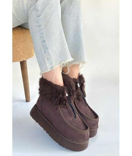 Zinya Kahverengi Süet Bot