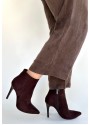 Blan Acı Kahve Süet Topuklu Bot