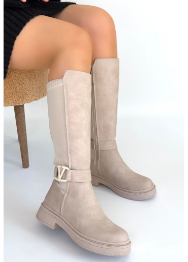 Diona Bej Nubuk Çizme