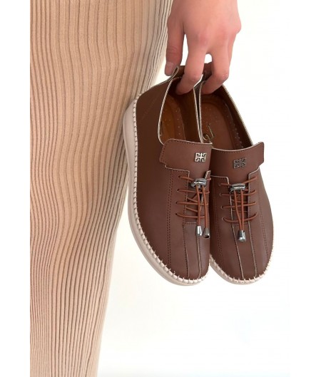 Warte Taba Deri Bağcıklı Spor Ayakkabı Warte Taba Deri Bağcıklı Spor Ayakkabı