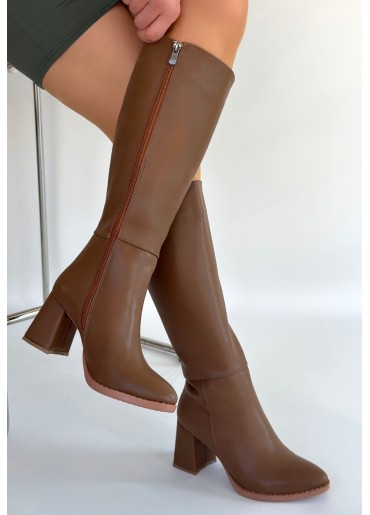 Morena Vizon Cilt BejTopuklu Çizme