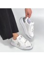 Ceans Beyaz Cilt Bağcıklı Spor Ayakkabı