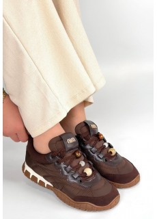 Tues Kahverengi Nubuk Bağcıklı Spor Ayakkabı