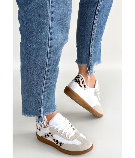 Mier Beyaz Cilt Bağcıklı Spor Ayakkabı