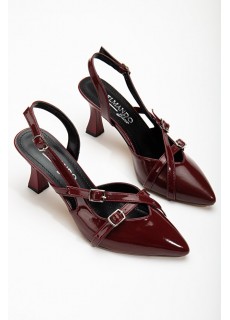 Tetti Bordo Rugan Topuklu Ayakkabı