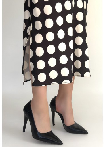 Pley Siyah Rugan Stiletto Ayakkabı