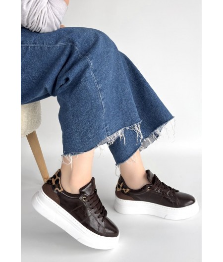 Jetan Kahverengi Rugan Bağcıklı Spor Ayakkabı