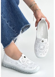 Rinna Beyaz Deri Spor Ayakkabı