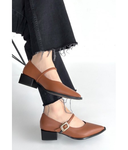 Galye Taba Cilt Topuklu Ayakkabı